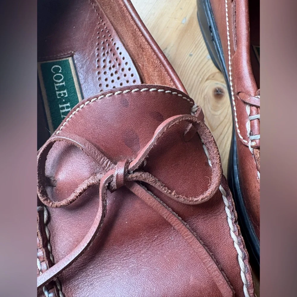 Cole Haan Men's Brown Leather Slip-On Loafers Size 9 Great Used Condition